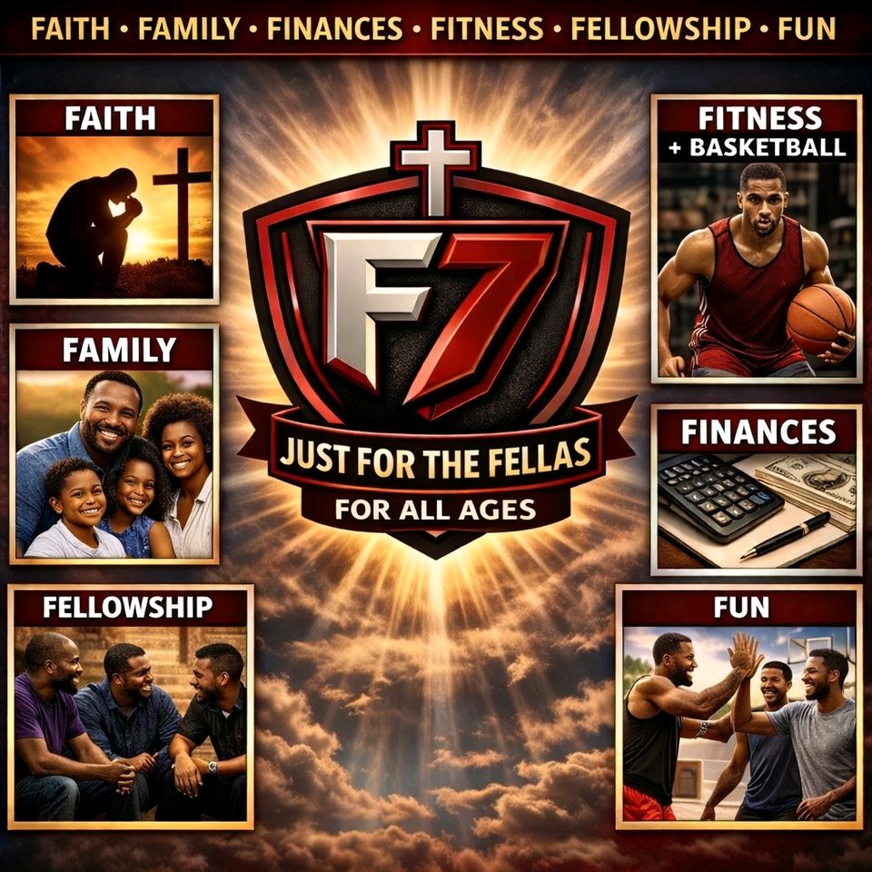 Group avatar for F7 - Faith, Family, Finances, Fitness, Fellowship, Fun, just for the FELLAS 💪🏾