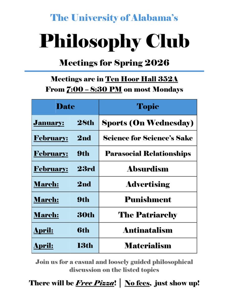 Group avatar for Philosophy Club 2025-2026